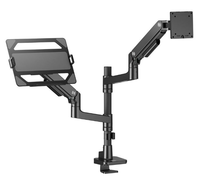 ACT monitorarm met laptophouder gasveer